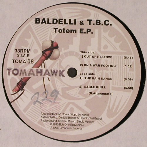 Baldelli & T.B.C.: Totem E.P., vg+/m-, wol, Tomahawk Records(TOMA 08), I, 1996 - 12inch - V6839 - 7,50 Euro