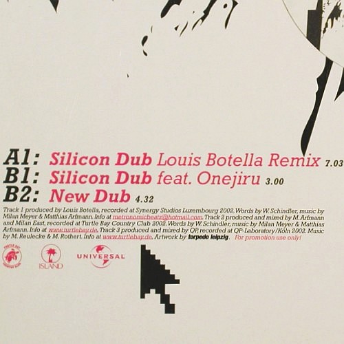 Turtle Bay Country Club: Silicon Dub*2 + New Dub, Turtle Bay(259 757), D,Promo, 2002 - 12inch - V8062 - 6,00 Euro