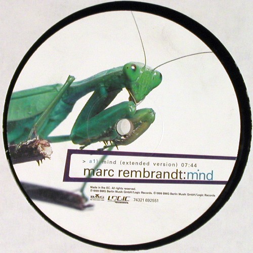Rembrandt,Marc: Mind *2, ext.&sol;ravebase mix, Logic (74321 692551), EU, 1999 Typ: 12" Best.-Nr.: V8068 Preis: 6,00 Euro.