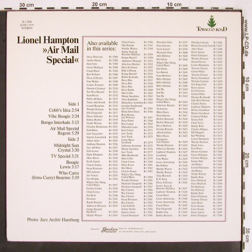 Hampton,Lionel: Air Mail Special, Tobacco Road  Vol.96 (B/2596), D Typ: LP Best.-Nr.: V2747 Preis: 6,00 Euro