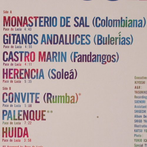 De Lucia,Paco: Castro Marin, Philips (6301 025), D, 1981 Typ: LP Best.-Nr.: V2863 Preis: 9,00 Euro