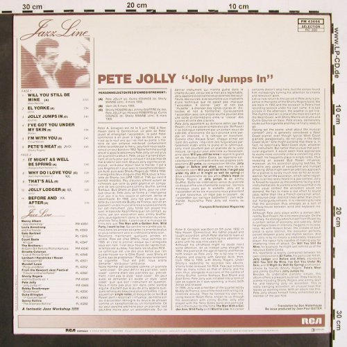 Jolly,Pete: Jolly jumps in (1955), RCA Jazz Line (PM 43666), F Typ: LP Best.-Nr.: V4331 Preis: 9,00 Euro