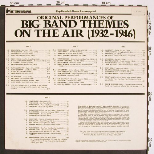 V.A.Big Band Themes on the Air: 1932-1946,over 62 themes..., Foc, First Time Rec. (FTR-2501), US, stoc Typ: 2LP Best.-Nr.: V4332 Preis: 12,50 Euro