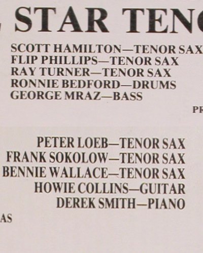 Progrssive Rec. All Star Tenor Sax: Spect.Scott Hamilton, Peter Loeb..., Progressive Rec. (7019), US, 1980 Typ: LP Best.-Nr.: V4343 Preis: 11,50 Euro