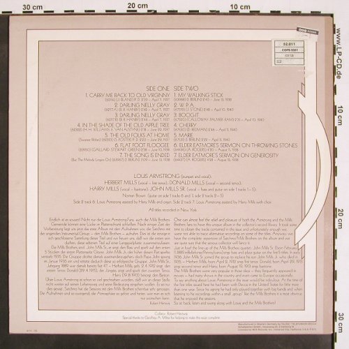 Armstrong,Louis: and the Mills Brothers (1937-1940), MCA Coral (6.21868 AG), D, 1973 Typ: LP Best.-Nr.: V4344 Preis: 7,50 Euro