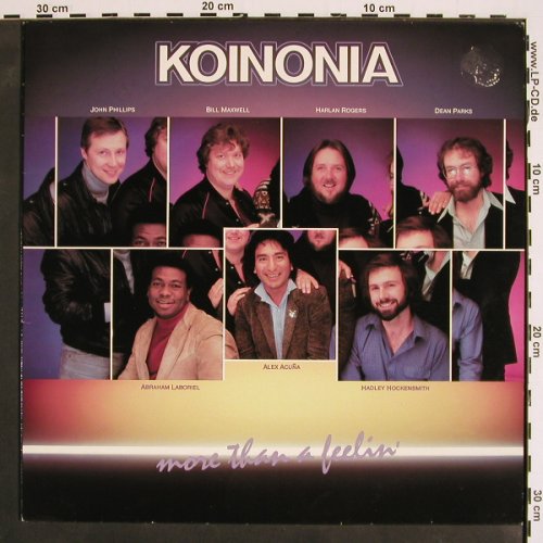 Koinonia: More Than A Feelin', m-/vg+, RM (RMLP 009), S, 1983 Typ: LP Best.-Nr.: V4381 Preis: 6,00 Euro