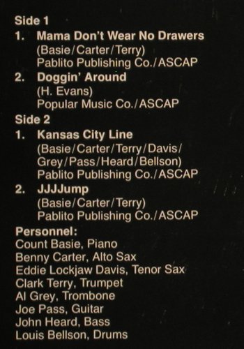 Basie,Count: Basie Jam#2 (1976), Foc, Pablo (2310 786), D, 1977 Typ: LP Best.-Nr.: V4382 Preis: 17,50 Euro