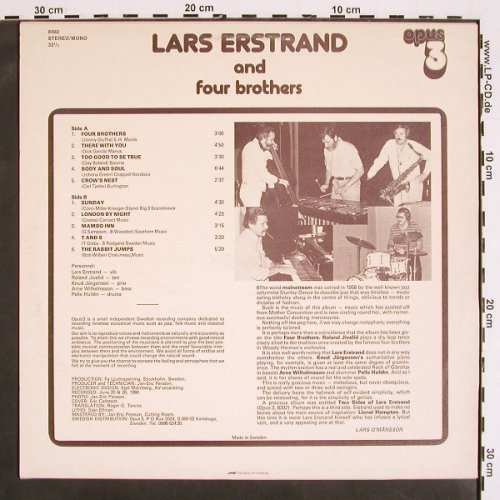 Erstrand,Lars  and Four Brothers: Same, Opus 3, S, 1984 Typ: LP Best.-Nr.: V4386 Preis: 20,00 Euro