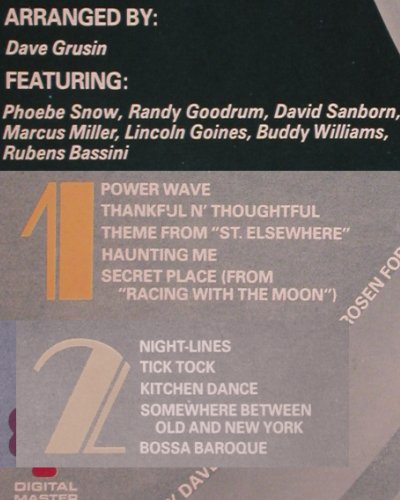 Grusin,Dave: Night-Lines, GRP (GRP-A-1006), SF, 1984 Typ: LP Best.-Nr.: V4398 Preis: 7,50 Euro