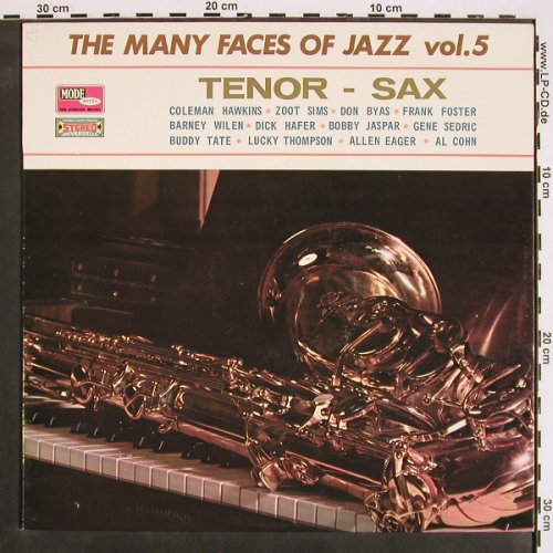 V.A.The Many Faces Of Jazz Vol.5: Tenor-Sax, 12 Tr., Mode Serie/Vogue (CMDINT 9517), F, 1968 Typ: LP Best.-Nr.: V4404 Preis: 9,00 Euro