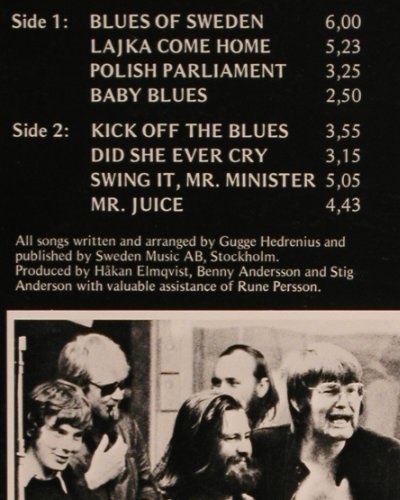 Big Blues Band -Gugge Hedrenius: Blues of Sweden, Polar (POLS 240), S, 1972 Typ: LP Best.-Nr.: V4406 Preis: 12,50 Euro