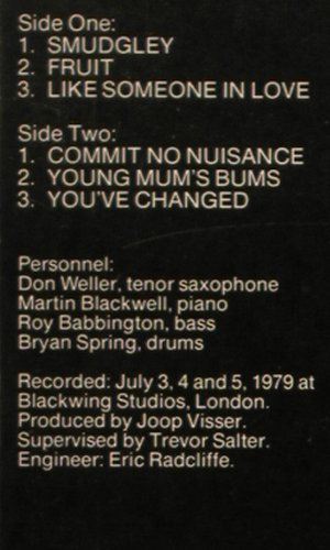 Weller,Don Spring Quartet: Commit No Nuisance, Yes to Jazz(10048), P, 1985 - LP - V4522 - 8,00 Euro