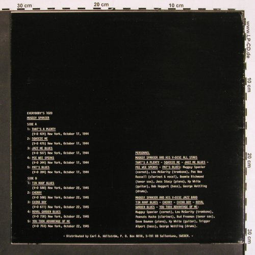 Spanier,Muggsy: on V-Disc 1944-45, Everybody's (e-1020), S Typ: LP Best.-Nr.: V4530 Preis: 7,50 Euro