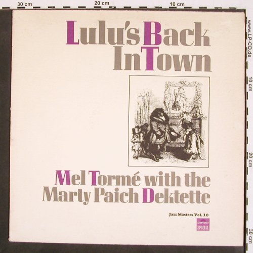 Torme,Mel & Marty Paich Dektette: Lulu's Back in Town, m-/vg+, PolydorJazz MasterVol 10 (545 110), UK, 1983 Typ: LP Best.-Nr.: V4712 Preis: 6,00 Euro