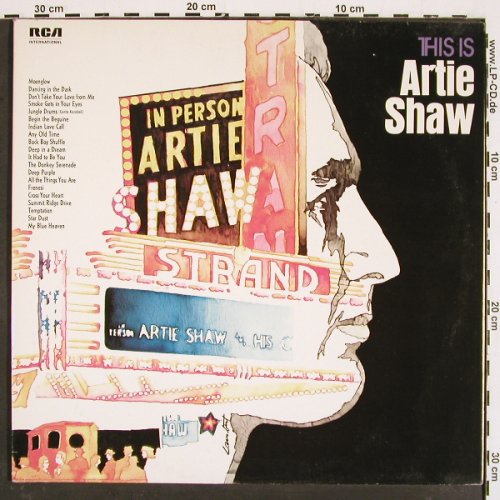 Shaw,Artie: This Is A.Shaw, Foc (1938-1941)Mono, RCA (NL 89411(2)), D, 1971 Typ: 2LP Best.-Nr.: V4800 Preis: 12,50 Euro