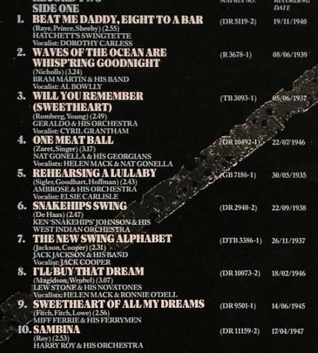 V.A.Dancing The Night Away: Jack Harris Orch.. Edmundo Ros, Foc, Decca, RECDL 16(820-434-1), NL,1930-48, 1987 - 2LP - V4815 - 9,00 Euro