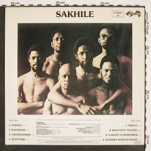 Sakhile: Same, m-/vg+, Jive Afrika(6.25656 AP), D, 1982 - LP - V4816 - 7,50 Euro