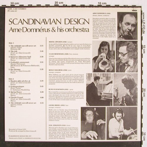Domnerus,Arne & his Orchestra: Scandinavian Design, RCA(YSPL 1-587), D, 1977 - LP - V4839 - 20,00 Euro