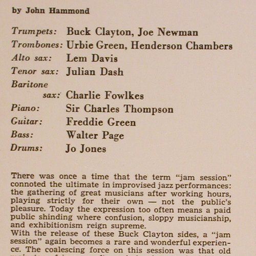 Clayton,Buck: Jam Session,Huckle-Buck/Robbin's Ne, Philips(B 07022 L), NL, 1955 - LP - V4845 - 20,00 Euro