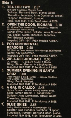 Big Simon's Big Band: Same, Simon Brehms (1947-48/52), Telestar(), S, 1975 - LP - V4848 - 9,00 Euro