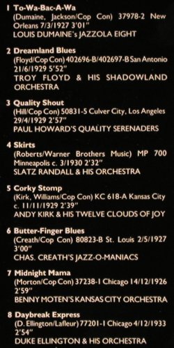 V.A.Hot Town: Fess Willams... D.Ellington, Vol.4, BBC (REB 647), UK, 1987 Typ: LP Best.-Nr.: V4859 Preis: 9,00 Euro