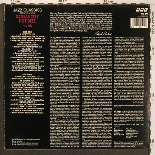 V.A.Kansas City: Bennie Moten.. GeorgeE.Lee(1926-30), BBC (REB 691), UK, 1990 Typ: LP Best.-Nr.: V4861 Preis: 9,00 Euro