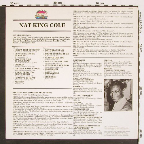 Cole,Nat King: with His Trio... M.Roach,1945-1956, Giants Of Jazz(LPJT 62), I, 1986 - LP - V4863 - 7,50 Euro