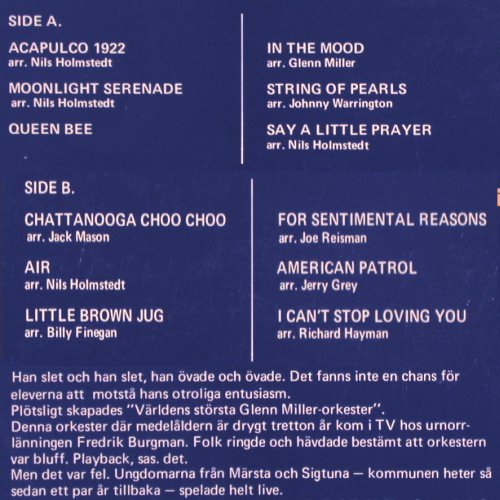 Young Glen Miller Orch. - Sigtuna: A String of Peals..komm. Musikskola, G-Produktion (GLP 722S), S Typ: LP Best.-Nr.: V4865 Preis: 6,00 Euro