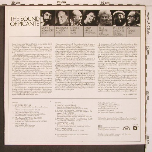 V.A.The Sound of Picante: Cal Tjader... Monty Alexander, Concorde (CJP-295), D, vg+/m-, 1986 Typ: LP Best.-Nr.: V4887 Preis: 9,00 Euro