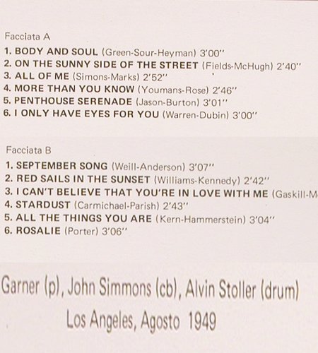 Garner,Eroll: Volume 1, L.A. Agosto 1949,hist.rec, Joker(SM 3718), I, m-/vg+, 1971 - LP - V4893 - 5,00 Euro