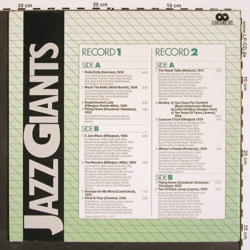 V.A.Jazz Giants: Armstrong..Harry James, Foc, I Grandi del Jazz (HJ 5(1+27)), I, m /vg+ Typ: 2LP Best.-Nr.: V4895 Preis: 7,50 Euro
