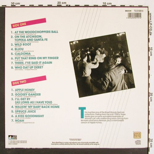 Herman,Woody & his Orchestra: At the Woodchoppers Ball'  (40's), Dance Band Days (DBD 09), D, 1987 Typ: LP Best.-Nr.: V4898 Preis: 7,50 Euro