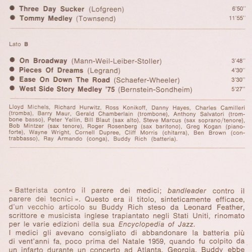 Rich,Buddy - Big Band: Steve Marcus, Danny Hayes, Mintzer, I Grandi del Jazz(GJ-11), I,  - LP - V4899 - 7,50 Euro