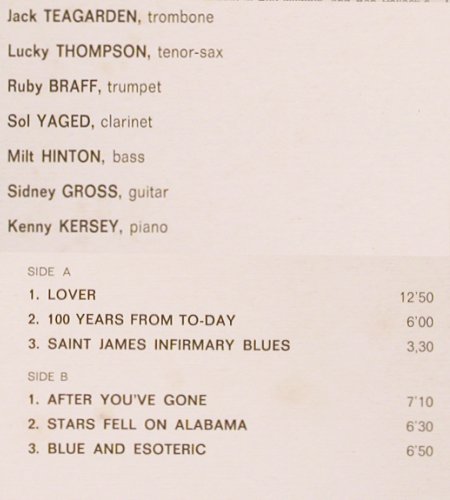 Teagarden,Jack: Memorial, Musidisc (30 CV 1073), F Typ: LP Best.-Nr.: V4941 Preis: 7,50 Euro