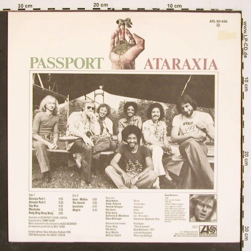 Passport: Ataraxia, Atlantic(ATL 50 456), D, 1978 - LP - V4967 - 7,50 Euro
