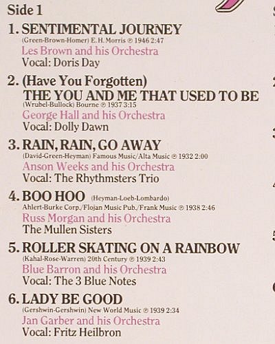 V.A.Sentimental Journey: The Golden Age of Swing & Sweet, Telefunken(6.28523 DP), D, Foc,wol, 1981 - 2LP - V5094 - 7,50 Euro