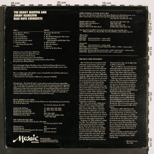 Morton,Benny & Jimmy Hamilton: Blue Note Swingtets, Foc (1945), Mosaic, LimEd.7500items(MR1-115), US, 1986 - LP - V5154 - 20,00 Euro