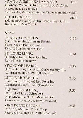 Miller,Glenn: Plays Selections From G.M. Story.., RCA (1939-1942) (CL 13759), D Typ: LP Best.-Nr.: V5512 Preis: 6,00 Euro