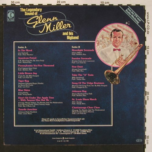 Miller,Glenn  and his Bigband: The Legendary Sound Of, K-tel (TG 1357), D, 1981 Typ: LP Best.-Nr.: V5522 Preis: 6,00 Euro