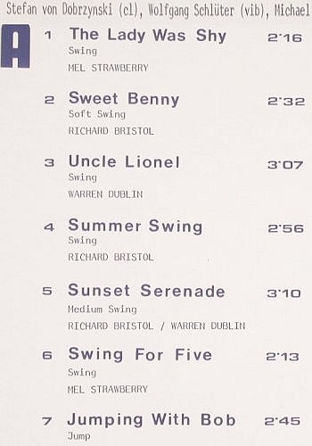 Brotherhood of Swing: Same, Wolfg.Schlüter, M.Naura  u.a., Delfina (D 10 105), D, 1981 Typ: LP Best.-Nr.: V5581 Preis: 24,00 Euro