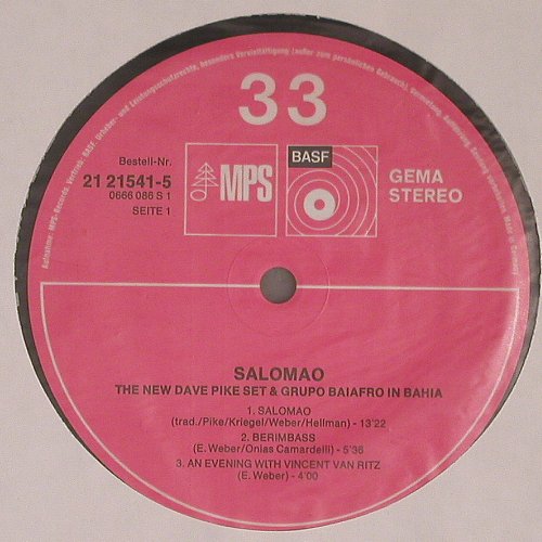 New Dave Pike Set & Gruppo Baiafro: Salomao, Foc, MPS / BASF(21 21541-5), D, 1972 - LP - V6878 - 100,00 Euro