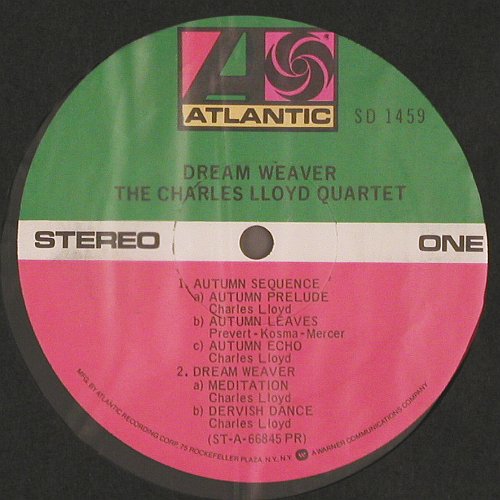 Lloyd Quartet,Charles: Dream Weaver (1966), Atlantic(SD 1459), US, Ri, co, 1975 - LP - V6899 - 25,00 Euro