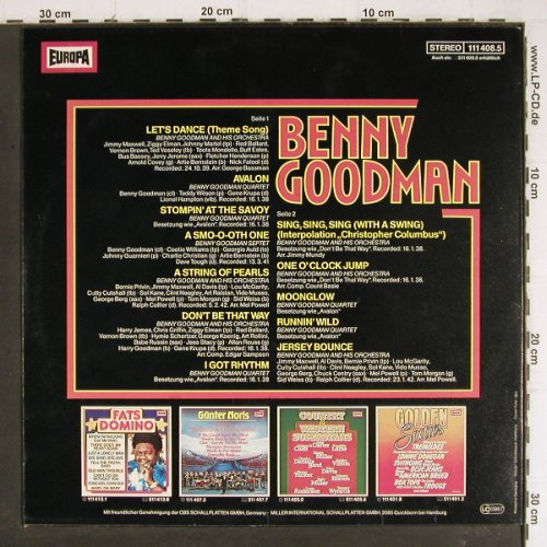 Goodman,Benny: Same, Europa (111 408.5), D, 1979 Typ: LP Best.-Nr.: V6970 Preis: 5,00 Euro.
