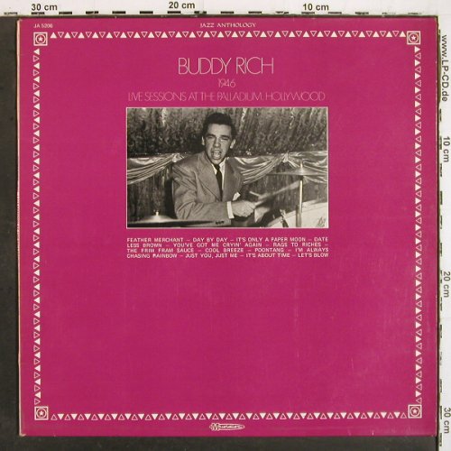 Rich,Buddy: 1946-Live Session a.t.Palladium, Musidisc(30 JA 5206), F, 1977 - LP - V7014 - 7,50 Euro