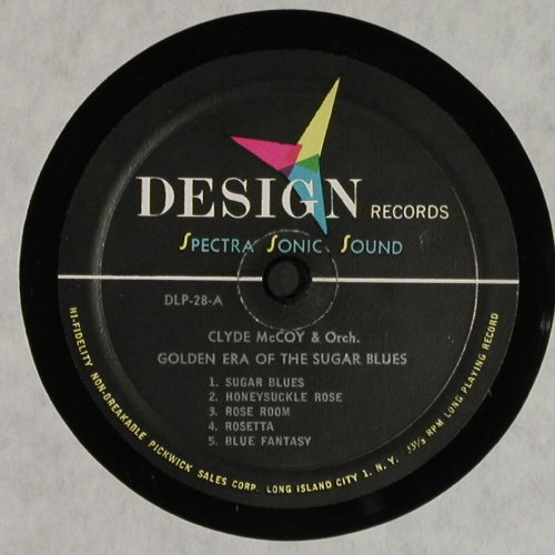 McCoy,Clyde: The Golden Era o.t.Sugar Blues, Design(DLP 28), US, 1957 - LP - V7038 - 9,00 Euro