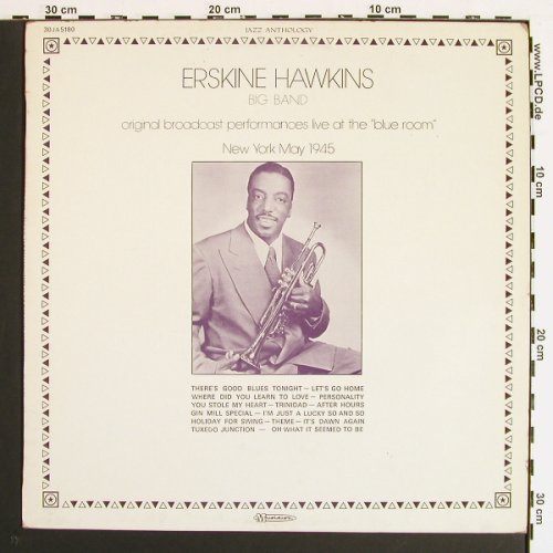 Hawkins,Erskine: Origin.Broadc.Perf.LiveBlueRoom'45, Musidisc (30 JA 5180), F Typ: LP Best.-Nr.: V7153 Preis: 9,00 Euro.