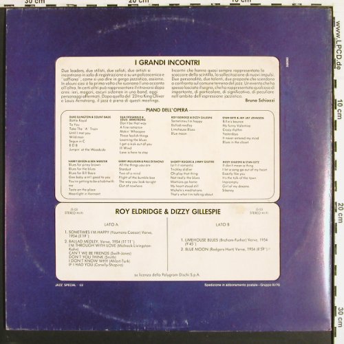 Eldridge,Roy & Dizzy Gillespie: Jazz Special (1954) Booklet-Foc, Jazz Special(328393), I, 1970 - LP - V7371 - 9,00 Euro