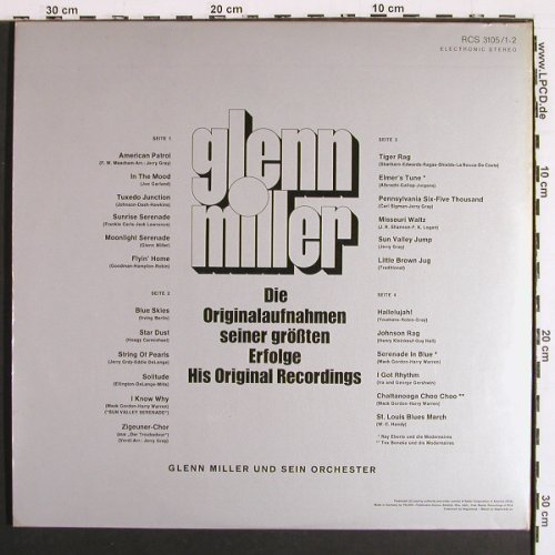 Miller,Glenn: Die Original Aufnahmen s.gr.Erfolge, RCA Victor(RCS 3105/1-2), D Foc,  - 2LP - V7467 - 7,50 Euro