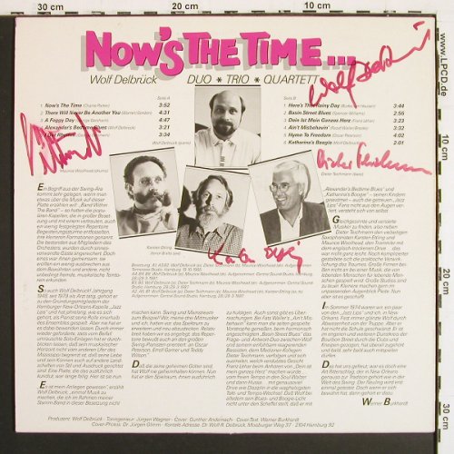 Delbr&uuml;ck,Wolf - Duo,Trio,Quartett: Now's The Time, sign., Delbr�ck(RP 10 845), D, 1987 - LP - V7524 - 9,00 Euro