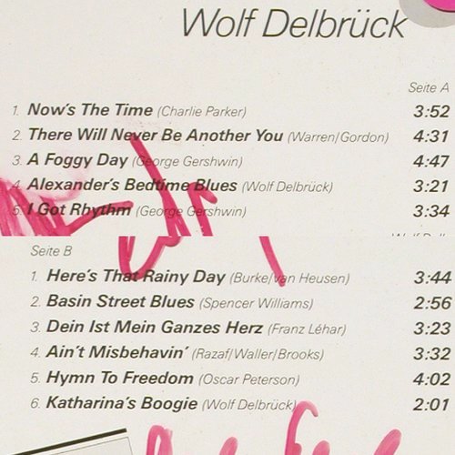 Delbr&uuml;ck,Wolf - Duo,Trio,Quartett: Now's The Time, sign., Delbr�ck(RP 10 845), D, 1987 - LP - V7524 - 9,00 Euro